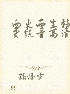 向火而生动漫免费观看高清