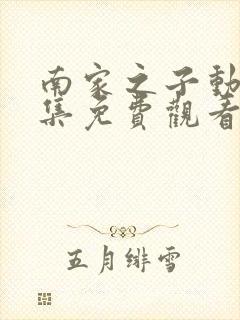 南家之子动漫全集免费观看