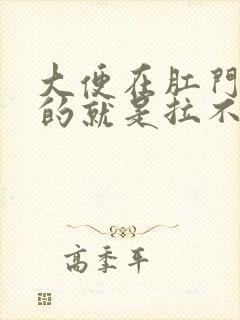 大便在肛门口硬的就是拉不出