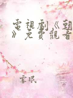 电视剧《朝雪录》免费观看