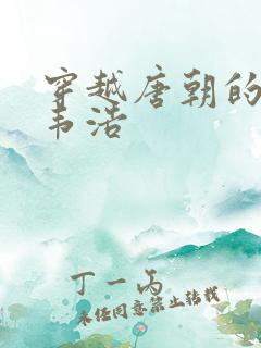 穿越唐朝的小说韦浩