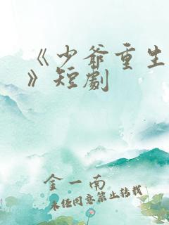 《少爷重生归来》短剧