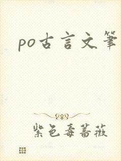 po古言文笔好