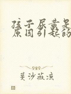 孩子尿黄是什么原因引起的