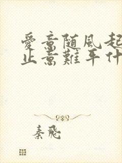 爱意随风起 风止意难平什么歌