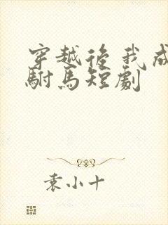 穿越后 我成了驸马短剧