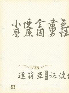 小便金黄色是什么原因男性