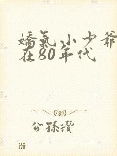 娇气小少爷重生在80年代