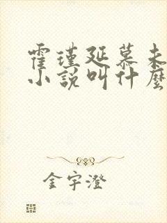 霍瑾延慕未凝的小说叫什么名字