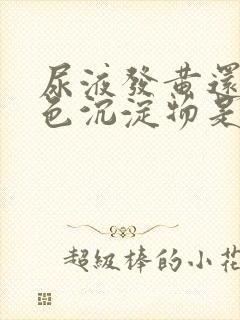 尿液发黄还有白色沉淀物是什么原因