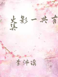 火影一共有多少集