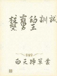 校霸的训诫小说双男主