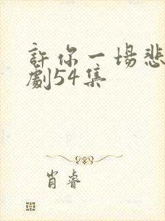 许你一场悲欢短剧54集