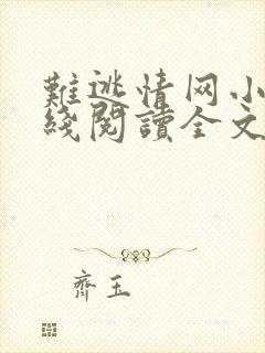 难逃情网小说在线阅读全文免费