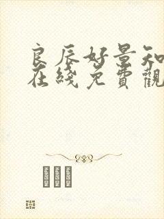 良辰好景知几何在线免费观看