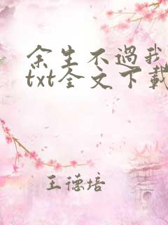 余生不过我爱你txt全文下载