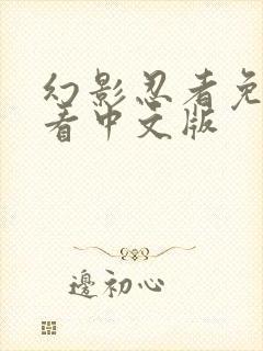 幻影忍者免费观看中文版