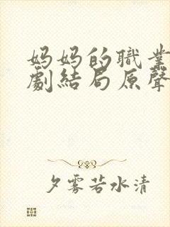 妈妈的职业2韩剧结局原声在线观看免费高清