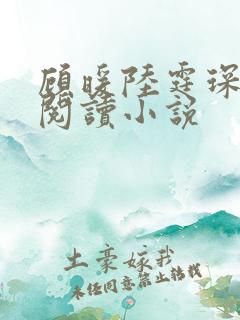 顾暖陆霆琛免费阅读小说