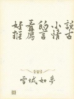 好看的小说完本推荐言情古言