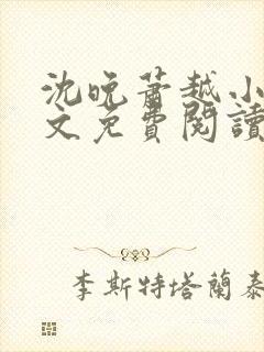 沈晚萧越小说全文免费阅读