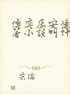 傅奕辰安忆恩原著小说叫什么名字