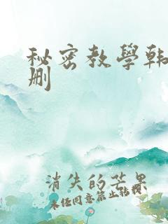 秘密教学韩漫无删