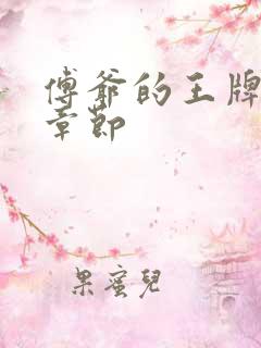 傅爷的王牌傲妻章节