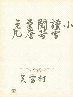 免费阅读小说叶凡唐若雪