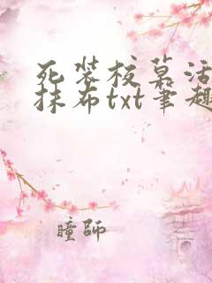 死装校草活该被抹布txt笔趣阁