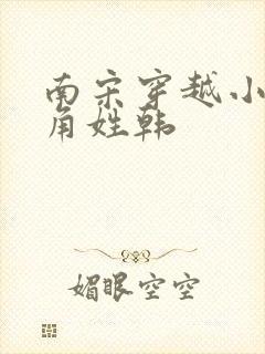 南宋穿越小说主角姓韩