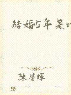 结婚5年是啥婚