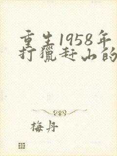 重生1958年打猎赶山的小说