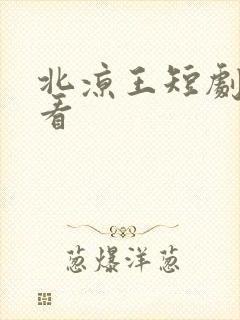 北凉王短剧免费看