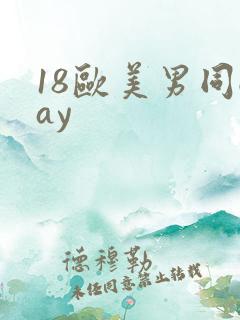 18欧美男同gay