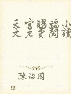 天官赐福小说全文免费阅读未删减无弹窗笔
