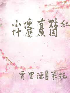 小便有点红色是什么原因