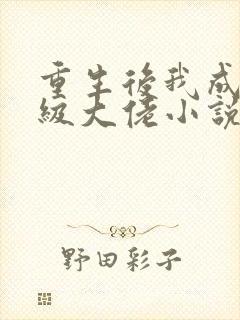 重生后我成了满级大佬小说