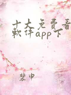 十大免费看大片软件app下