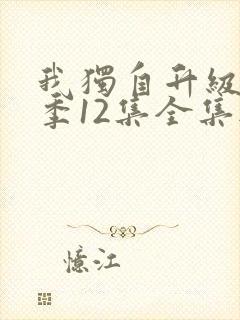 我独自升级第二季12集全集无删减版