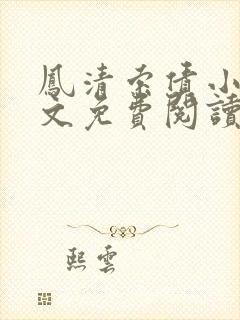 凤清索债小说全文免费阅读