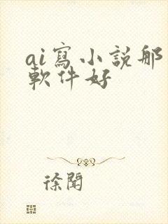 ai写小说那个软件好