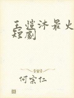 王恺沐最火十部短剧