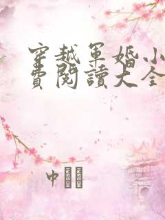 穿越军婚小说免费阅读大全