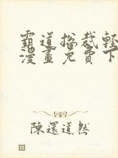 霸道总裁轻轻爱漫画免费下拉