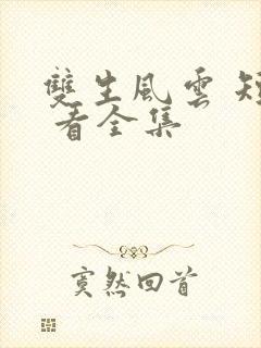 双生风云 短剧 看全集