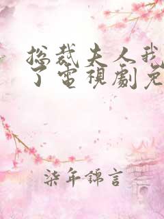 总裁夫人我当腻了电视剧免费观看