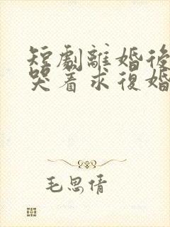 短剧离婚后前夫哭着求复婚完整版