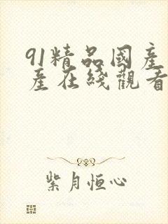 91精品国产自产在线观看免费