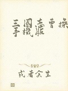 三国志曹操传 手机版